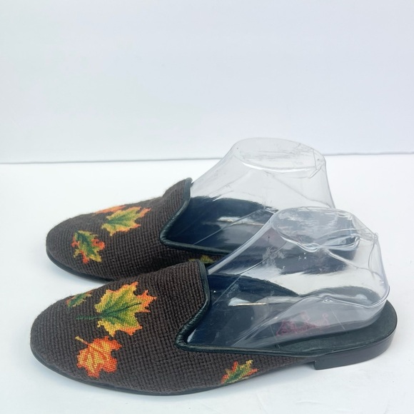 PAIGE Black / Brown Slippers with Pink Logo Size M - Picture 8 of 13